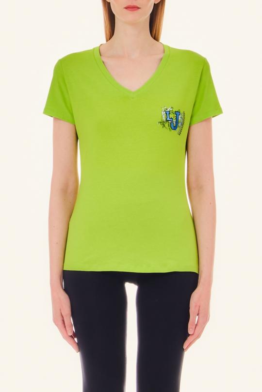 Liu Jo T-shirt Green TA4203-JS003 - afbeelding 2 groot