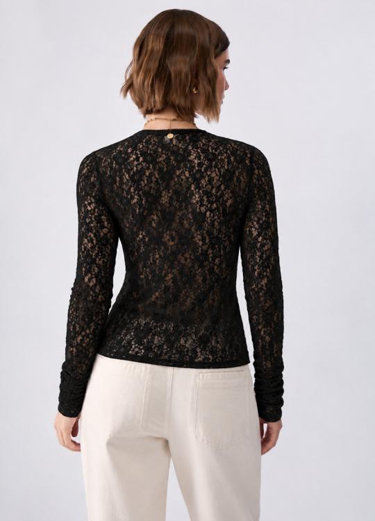 Liu Jo Blouse Zwart WF6143-J3975 - afbeelding 2 groot