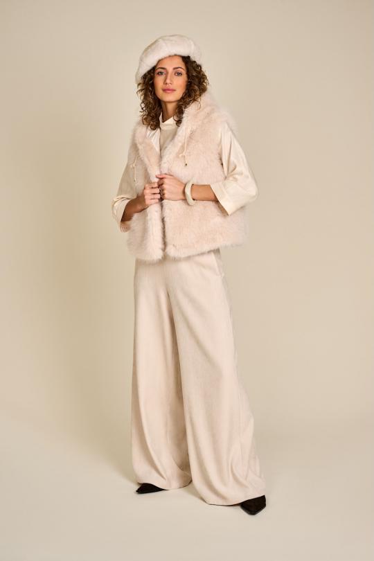 Due Amanti Broek CREAM PATRICIA - afbeelding 3 groot