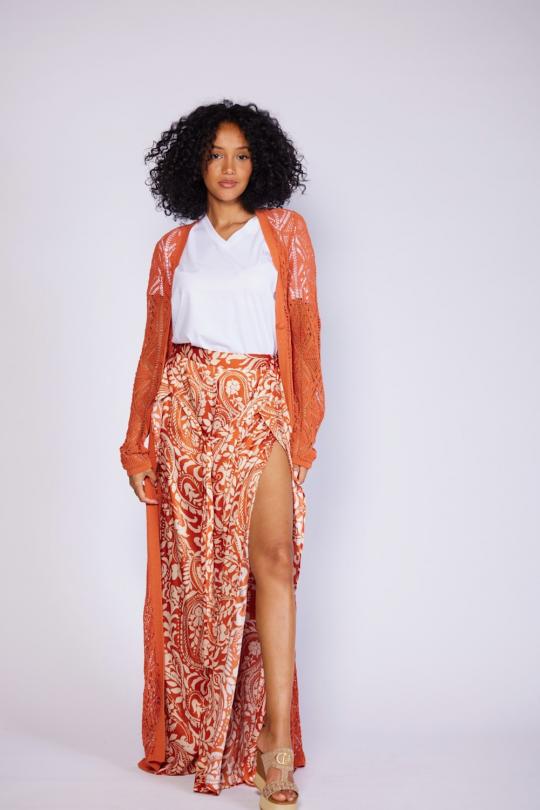 Liu Jo T-shirt met sjaal Wit Terra WA5154-J6308 - afbeelding 5 groot