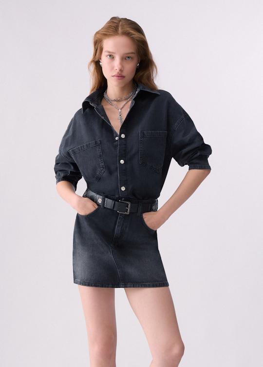 Liu Jo Jeanskleed Zwart UF6185-D0370 - afbeelding 1 groot