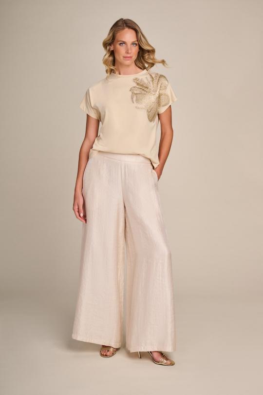 Due Amanti T-shirt Beige DRAKE - afbeelding 4 groot