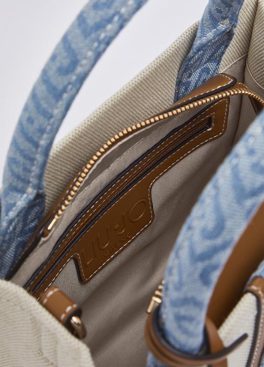 Liu Jo Handtas Neutro/Denim AA6192-T388A - afbeelding 4 groot