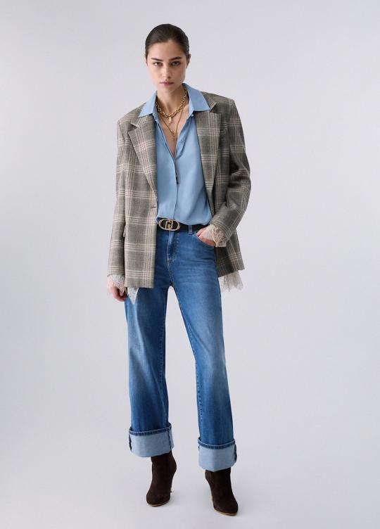 Liu Jo Broek Blue UF6089-D0264 - afbeelding 6 groot