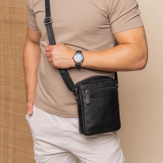 Chesterfield Man bag Zwart C48.1386 - afbeelding 2 groot