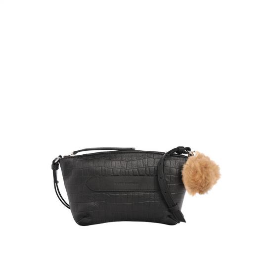 Marie Martens Handtas Zwart croco Coachella pocket - afbeelding 3 groot