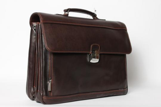 Arthur & Aston Laptop bag Dark Brown 1589-06 - image 1 large