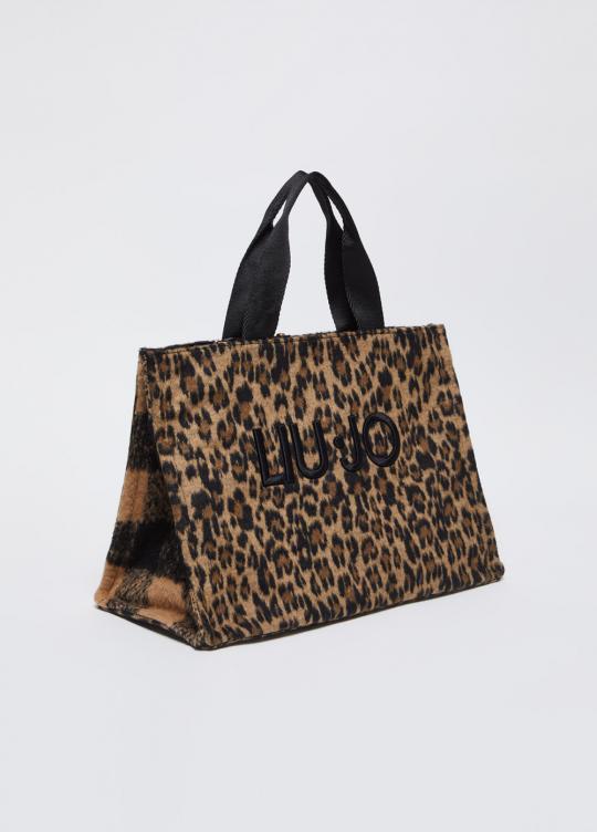 Liu Jo Handbag Brown Animal 2F4067-T6089 - image 1 large