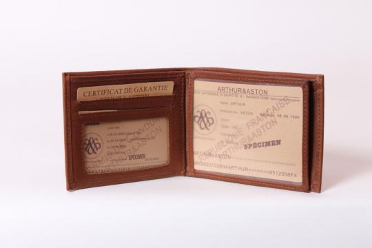 Arthur & Aston Portefeuille Cognac 2028-499 - afbeelding 2 groot