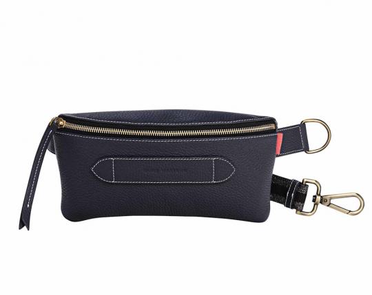 Marie Martens Cross over Navy Grainé Coachella - afbeelding 1 groot