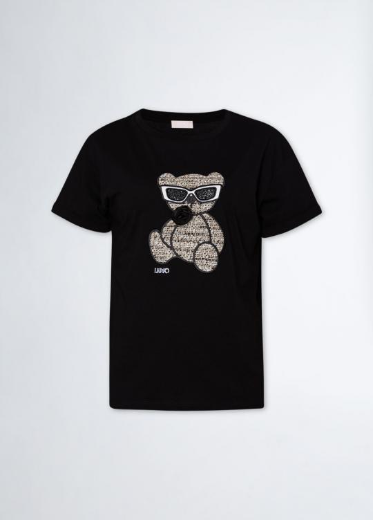 Liu Jo T-shirt Black bear WF4411-J5904 - image 7 large