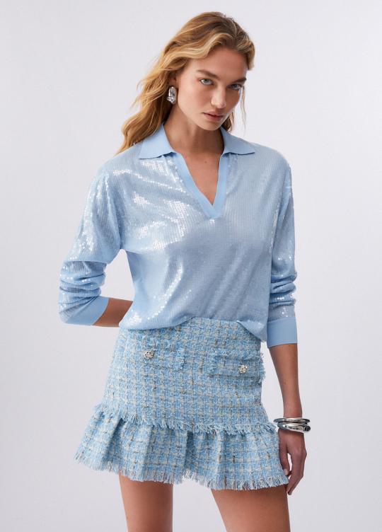 Liu Jo Sweater Blue WA6218-MA68R - afbeelding 1 groot