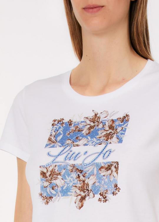 Liu Jo T-shirt Wit BR WA6493-JS923 - afbeelding 2 groot