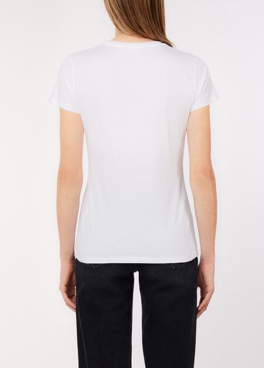 Liu Jo T-shirt Wit foulard WA6493-JS923 - afbeelding 3 groot