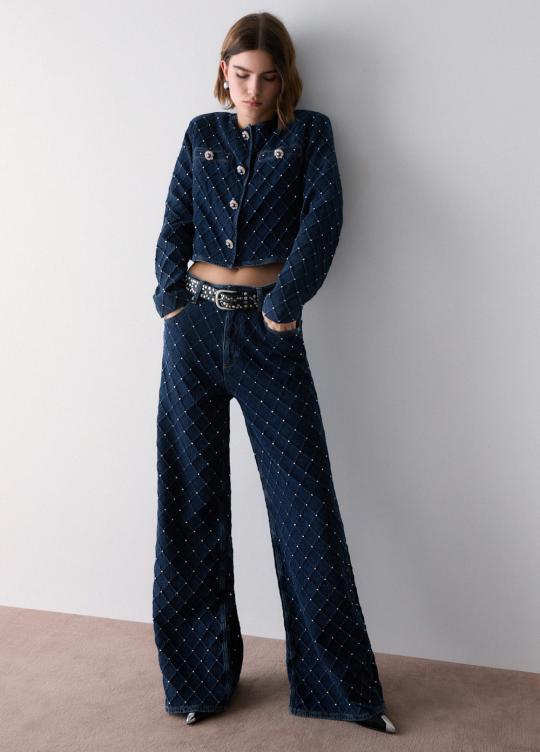 Liu Jo Broek Blue UF6173-D0374 - afbeelding 3 groot