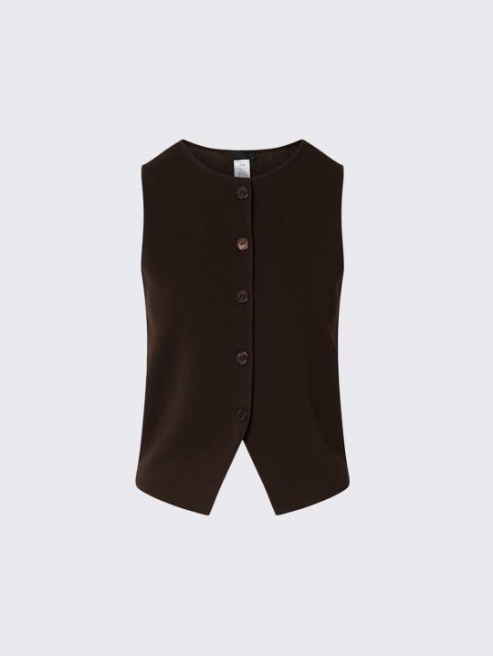 Liu Jo Gilet Moka CF6006-MS55N - afbeelding 7 groot