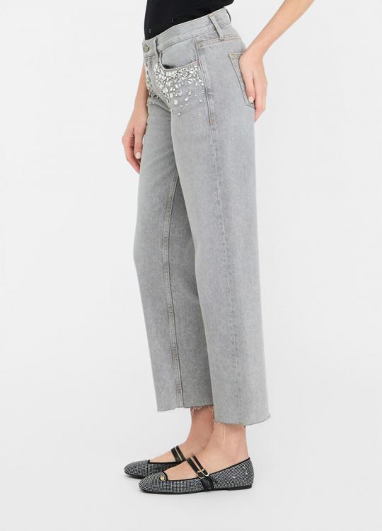 Liu Jo Broek Grey UF5115-D4854 - afbeelding 4 groot