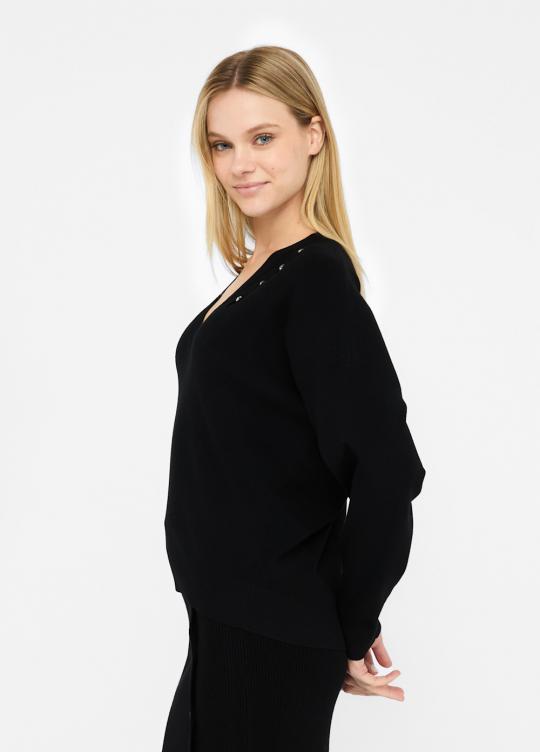 Liu Jo Sweater Zwart MF5037-MS99E - afbeelding 4 groot