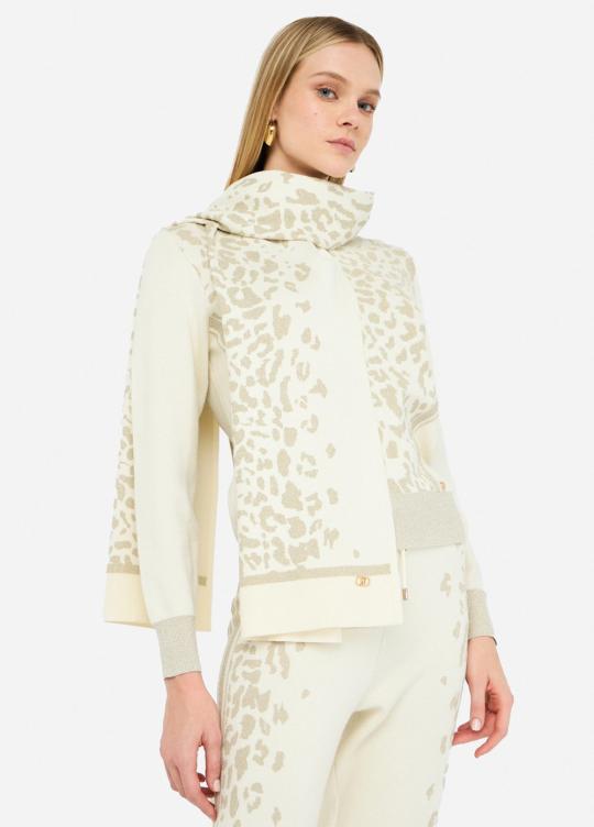 Liu Jo Sjaal Latte/Gold TF5238-MS49I - afbeelding 5 groot