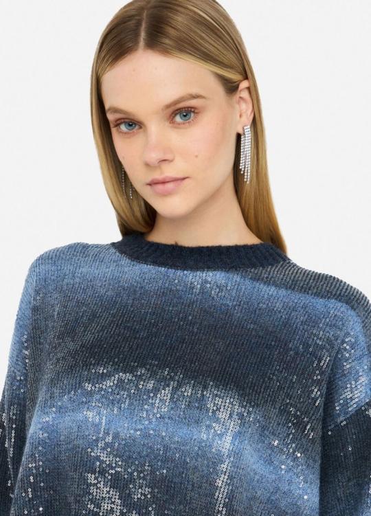 Liu Jo Cardigan Bleu MF5380-MA14R - image 2 grand