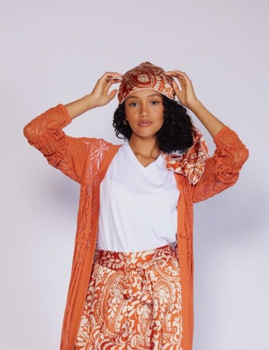 Liu Jo T-shirt met sjaal Wit Terra WA5154-J6308 - afbeelding 1 groot