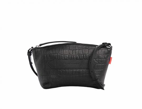 Marie Martens Handtas Zwart croco Coachella pocket - afbeelding 1 groot