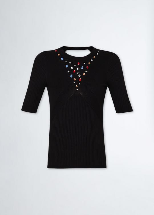 Liu Jo Sweater Zwart WF3024-MS49I - afbeelding 5 groot