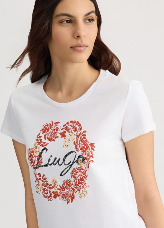 Liu Jo T-shirt Terra blanc WA5240-JS923 - image 2 grand