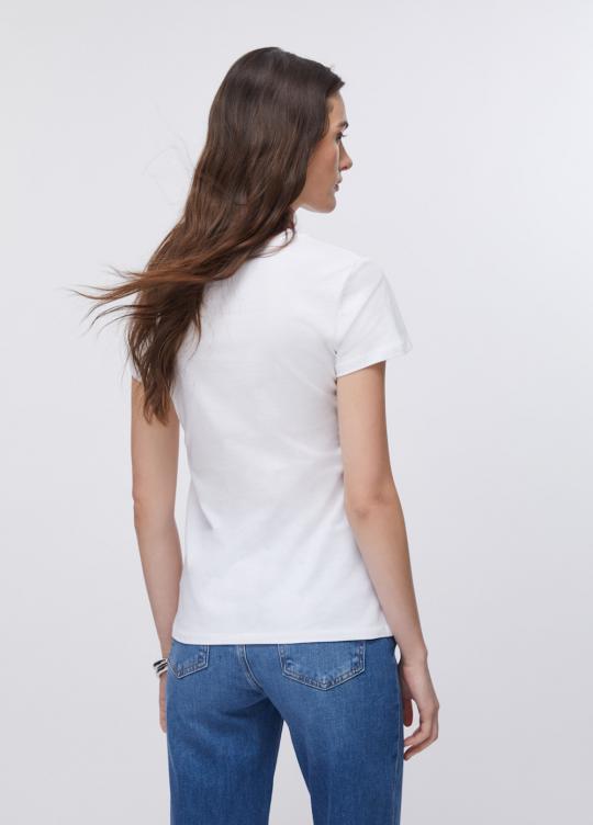 Liu Jo T-shirt Wit Bloemen WA6493-JS923 - afbeelding 3 groot