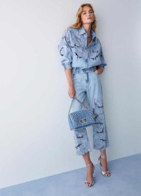 Liu Jo Broek Blue UA6226-D4286 - afbeelding 3 groot