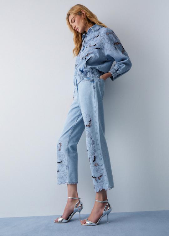 Liu Jo Broek Blue UA6226-D4286 - afbeelding 4 groot