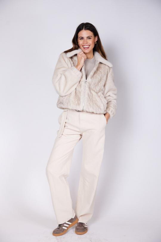 Liu Jo Pantalon Naturel MF5298-T115A - image 9 grand