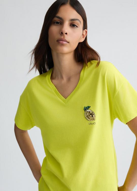 Liu Jo T-shirt Yellow WA5366-JS904 - afbeelding 4 groot