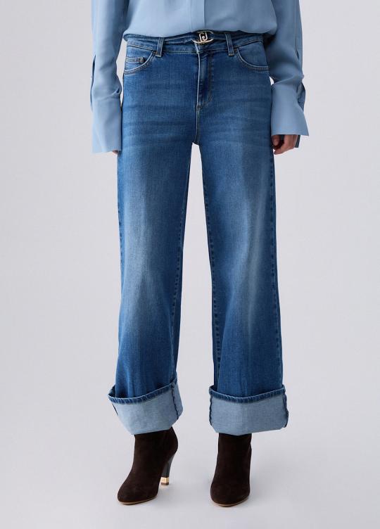 Liu Jo Broek Blue UF6089-D0264 - afbeelding 1 groot