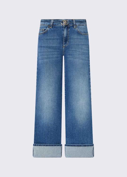 Liu Jo Broek Blue UF6089-D0264 - afbeelding 7 groot