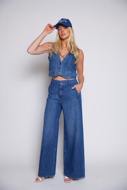 Liu Jo Vest Blue UA6188-D0315 - afbeelding 2 groot