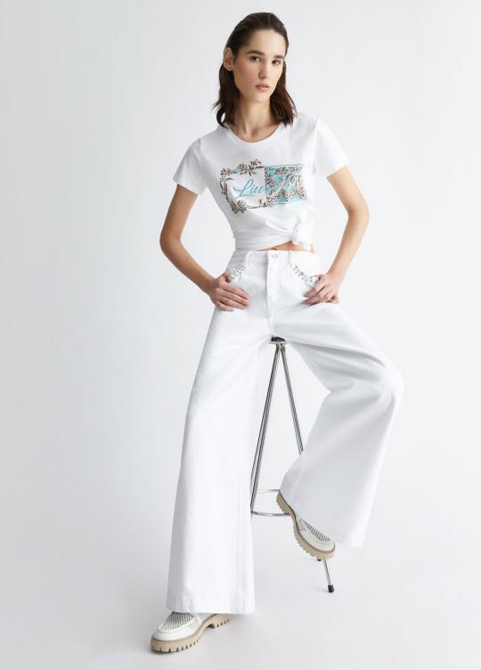 Liu Jo T-shirt Calme blanc MA4340-JS923 - image 4 grand